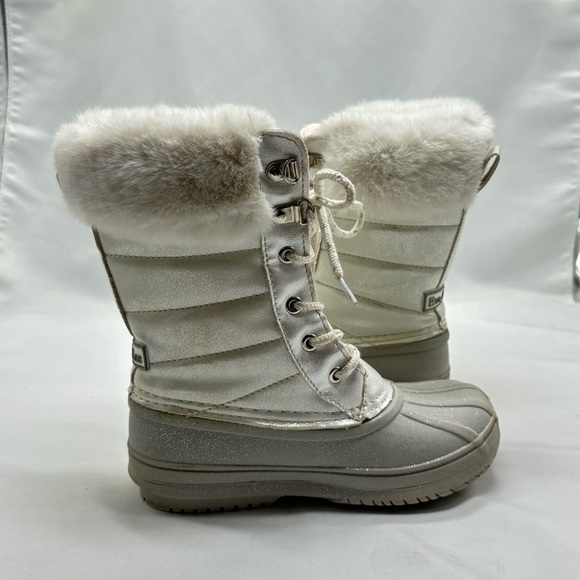 Eva & Zoe gray rain fuzzy boots size 13 - Picture 7 of 8